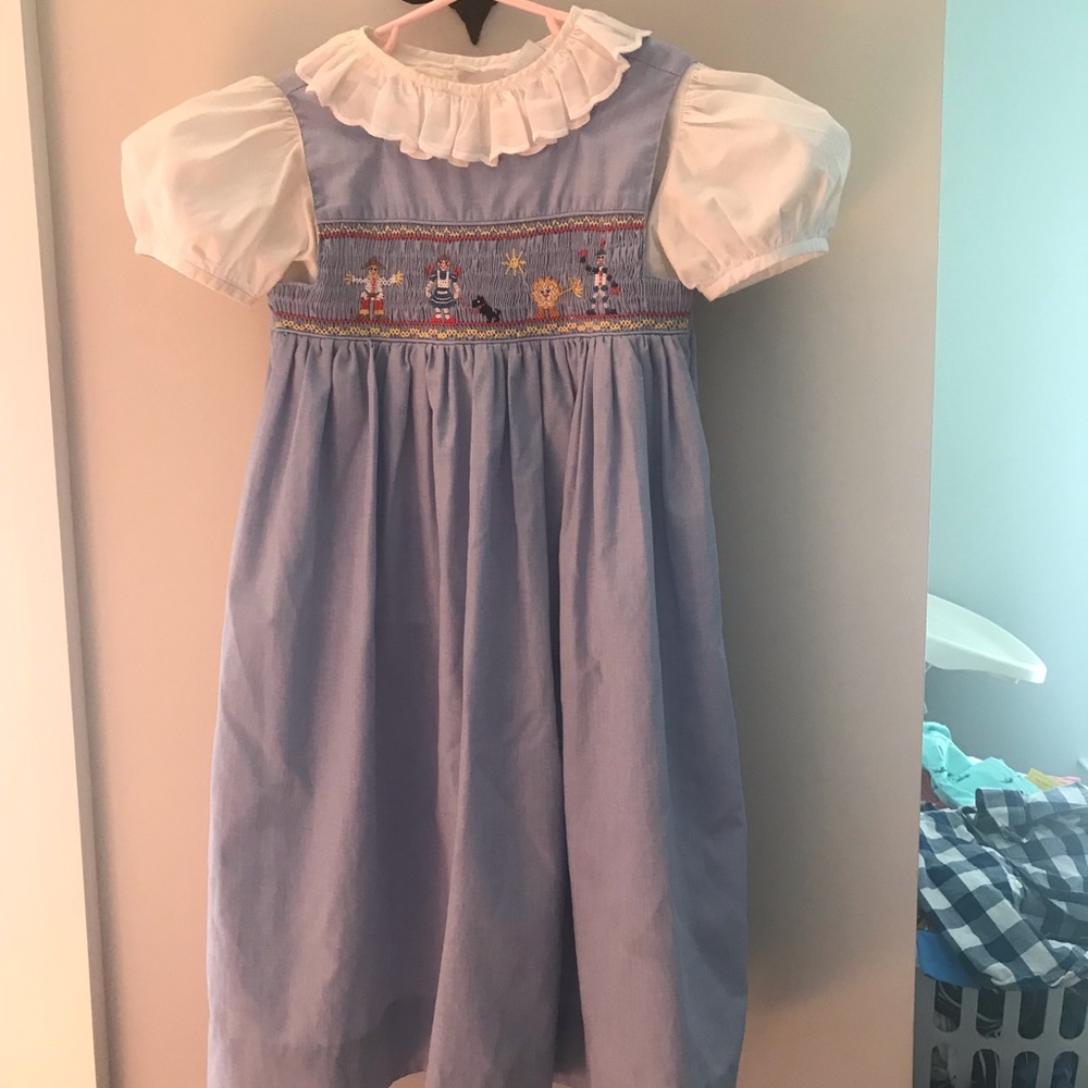 Wizard of Oz smocked gingham dress/jumper.